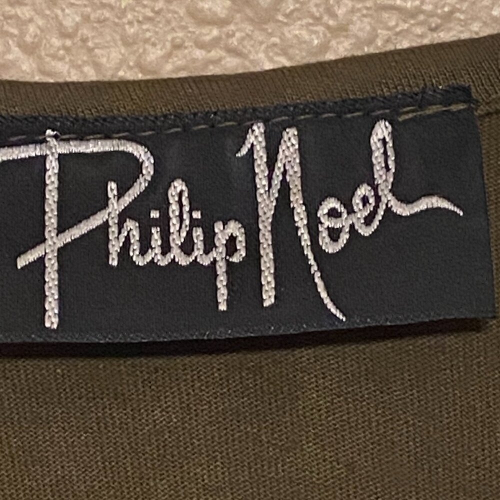 PHILIP NOEL Vintage 2-pc Leopard Print Applique Jewel and Metal Beading Size O/S - Picture 10 of 11